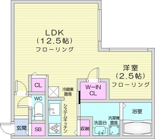 新道東駅 徒歩6分 2階の物件間取画像